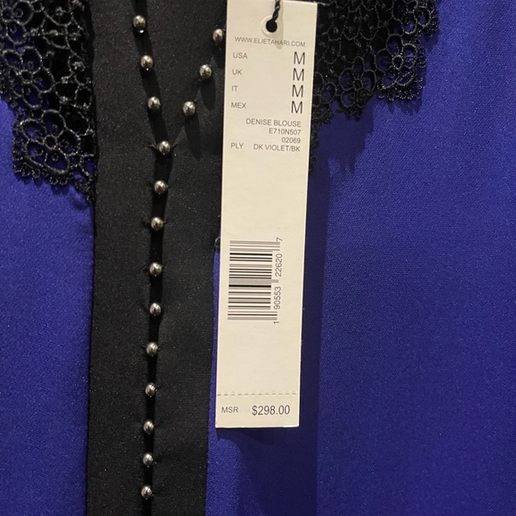Elie Tahari Denise Blouse. Never worn. Tags still on. - Picture 4 of 5